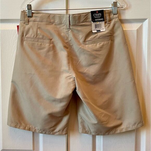 TAN SHORTS BOYS CHAPS SCHOOL APPROVED PERFORMANCE SIZE 16 HUSKY - Picture 4 of 6